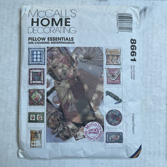 Lot Of 3 9260 8661 McCalls Pillows Decor Sewing Patterns 8044 Simplicity - Picture 3 of 4